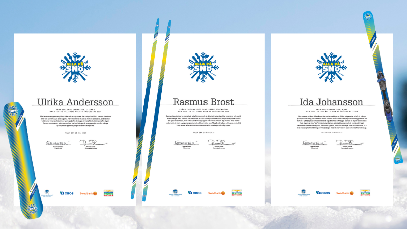 Diplom till Årets Alla på snö-ledare 2024
